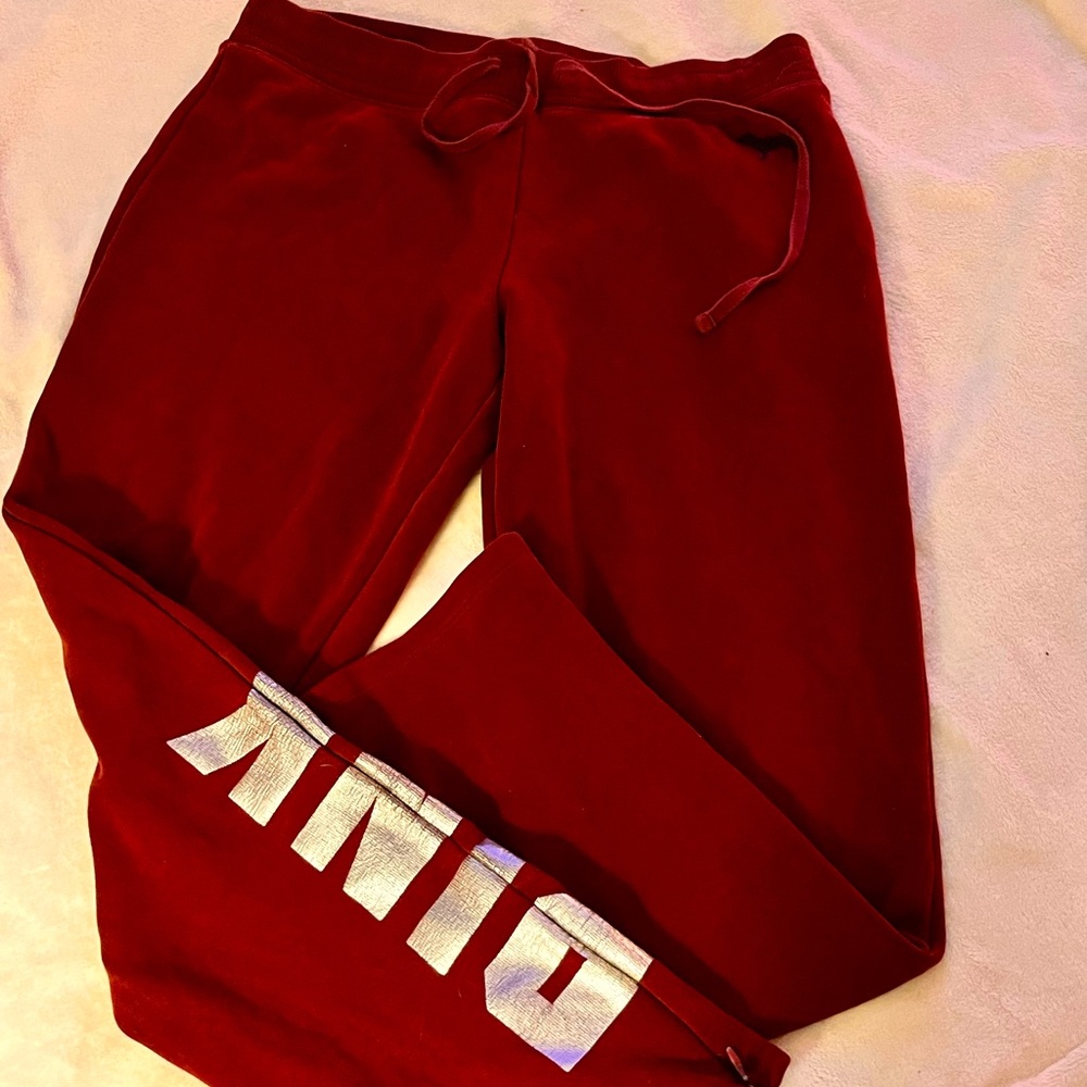 PINK size Large red Sweatpants